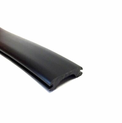 Black RV Marine Vinyl 1/2'' Insert Thin Trim Mold Flexible Screw Cover 50 ft