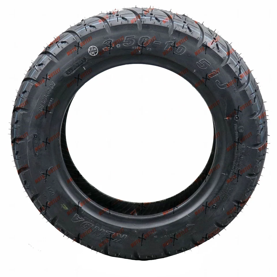 Juego de neumáticos delanteros traseros Honda Elite 80 3,50-10 scooter CH80 1985-2007 Foto 3 de 4