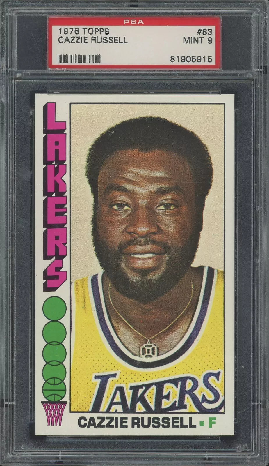 Cazzie Russell trading card