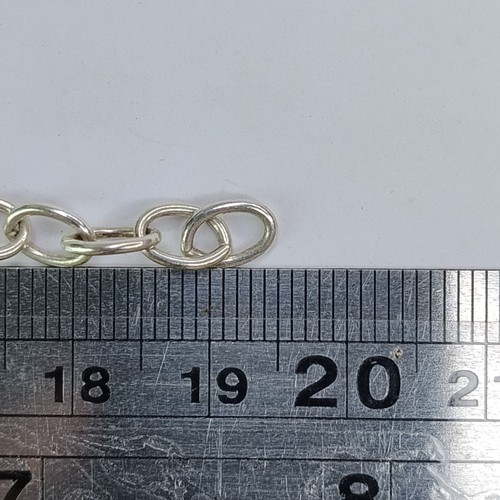 Sterling Silver 925 Thin Cable Chain Bracelet Modernist Versatile - Picture 4 of 6