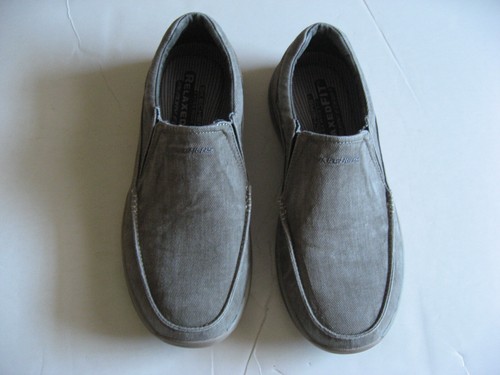 Skechers Men's Expected Avillo Moccasin Khaki Extra Wide Fit Memory Foam 10 EE - Picture 1 of 5