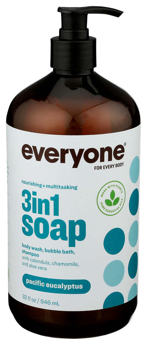 Мыло Everyone 3 В 1 с Тихоокеанским эвкалиптом по 1 штуке 32 унции