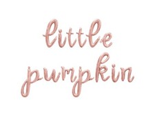 LITTLE PUMPKIN Cursive Letter Balloon Banner - DIY Baby Shower Party Decorations