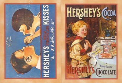 1995 DART HERSHEY'S CHOCOLATE SEALED PROMO PACK OF 2 CARDS P1 & P2
