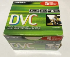 FujiFilm DVC  60 SP 90 LP  Mini Digital Video Cassette 5 pack