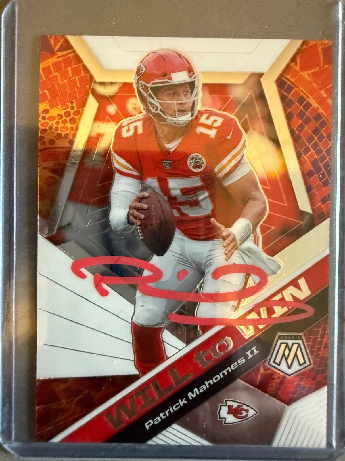 Patrick Mahomes trading card