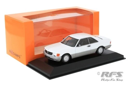 Mercedes-Benz 560 SEC White White 1:43 Minichamps Maxichamps