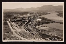 Early RPPC G.N. Terminal. Wenatchee, Washington. C 1930 Columbia River. Simmer