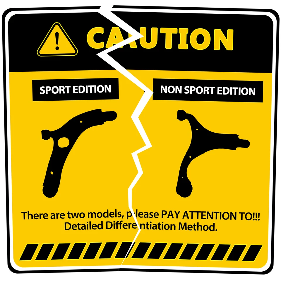 Kit de rótula de brazo de control delantero de 6 piezas para Hyundai Sonata 2011-2014 sin deportes Foto 2 de 4