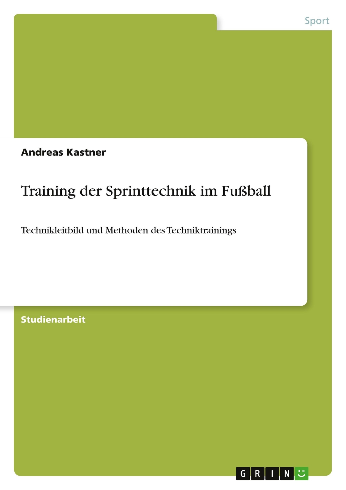 Thumbnail - Training Der Sprinttechnik Fußball | Buch | 9783346450531