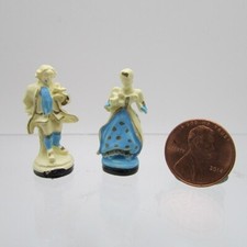 Dollhouse Miniature Victorian Couple Decorative Statues B0249