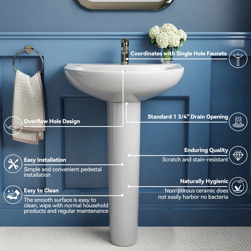 NANGA - shu201733 Small Bathroom Sink Wall Mounted Basin Triangle Corner Mini