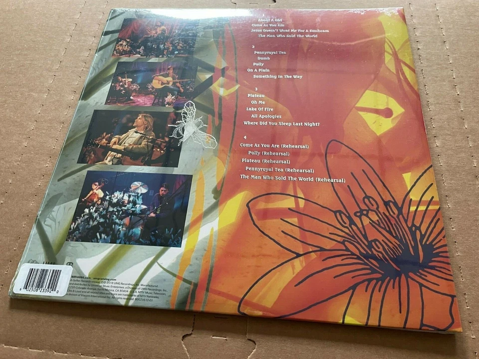NEW SUPER RARE Nirvana - MTV Unplugged in New York PURPLE / ORANGE Vinyl 2xLP - Image 2 of 2