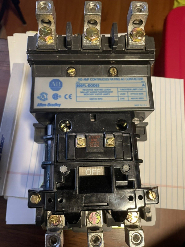 Brand New In The Box ALLEN-BRADLEY 500FL-DOD93  100 AMP CONTACTOR "A" SERIES