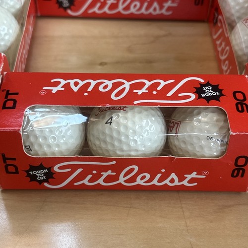RARE Vintage Titleist DT 90 Golf Balls (12) Lee STAMP 1-4 Compression NEW In Box - Picture 17 of 17