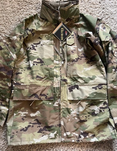 US Army Goretex APECS Cold Wet Weather Jacket OCP Multicam Small Regular - Picture 3 of 7