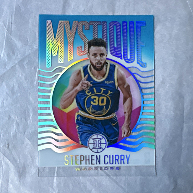 Panini 2020-21 Illusions Mystique Insert Stephen Curry Sapphire Warriors #13