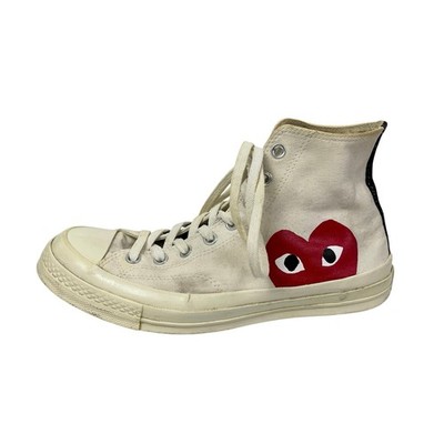 Converse Chuck Taylor x Comme Des Garcons Play White High Top Sneakers Shoes 12