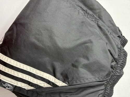 VTG Adidas Pants Mens XXL Black 3 Stripe Windbreaker Track Pants Zip Hems Mesh - Picture 9 of 14