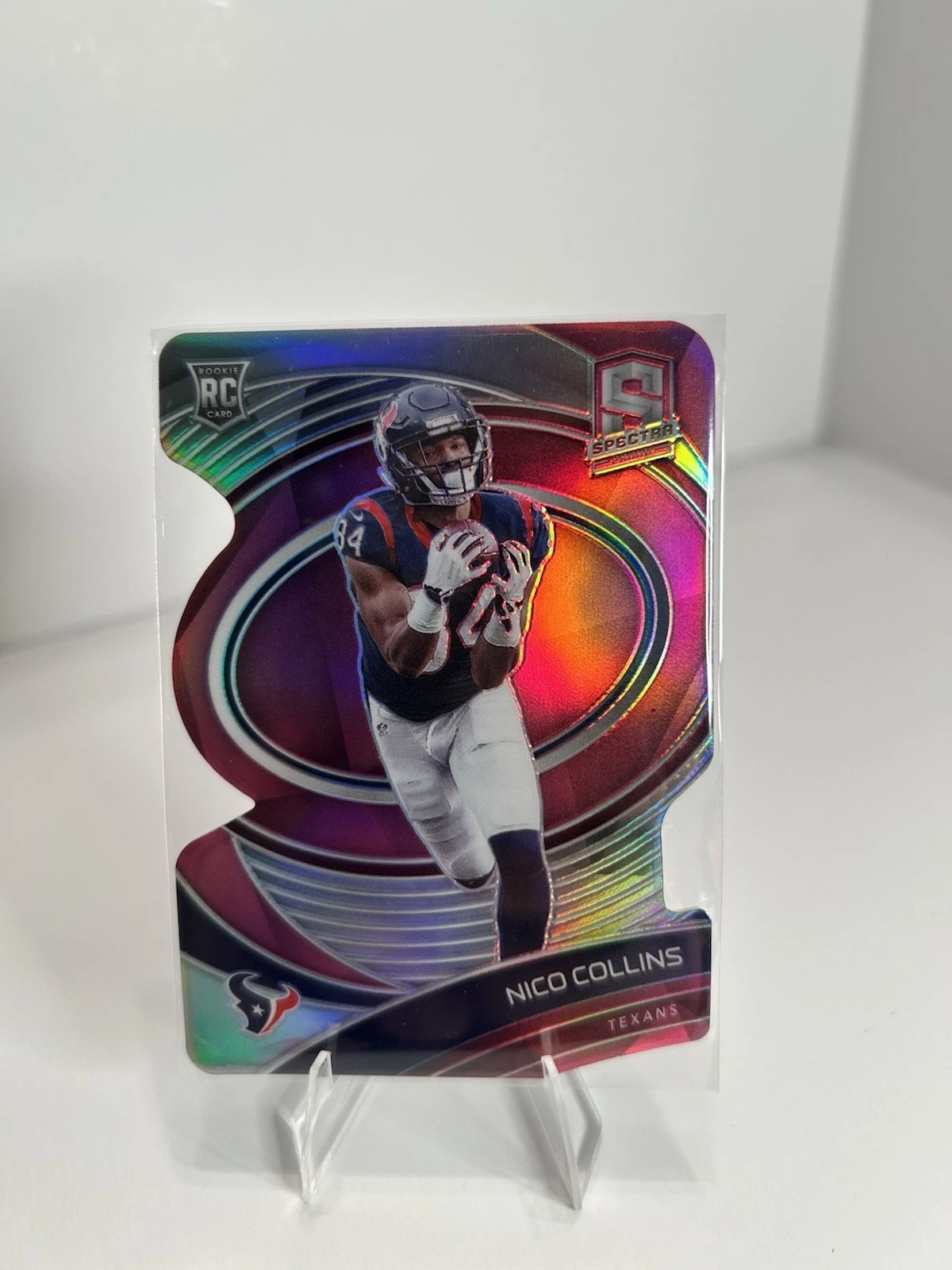 Nico Collins Panini Spectra #165 Neon Pink Die-Cut