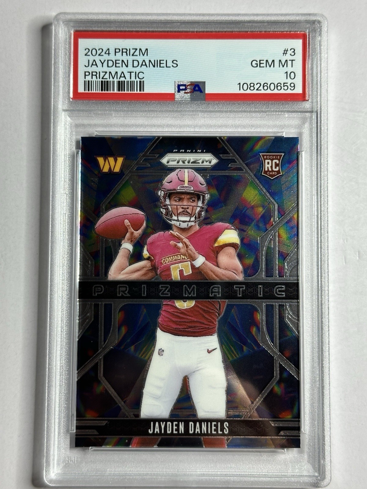 2024 Panini Prizm - Prizmatic Jayden Daniels #3 (RC) PSA 10