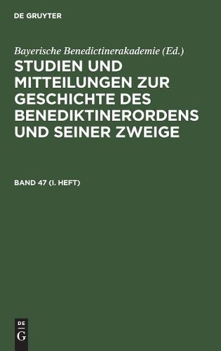 Studien Und Mitteilungen Zur Geschichte Des Benediktinerorden (Copertina rigida) - Foto 1 di 1