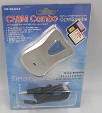 CF/SM Combo Card Reader CR-V6 UCS Flash Card Reader Brand New Sealed Package