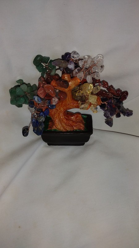 Beautiful Semi-Prescious Stone Mini Bonsai