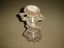 VINTAGE  Incense BURNER Tree Trunk  Incense Stick Holder Groovy GREAT ITEM