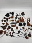 Huge Lot Vintage Marx 1960s Johnny West Rubber / Plastic Accessories Saddles
