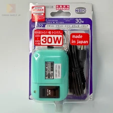 Nissyo Travel Step Down Transformer TP-822 30W 220-240V to 100V 50/60Hz Japan