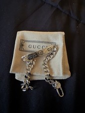 Gucci Silver Chain Ghost Bracelet SV925 Used, Stylish Jewelry