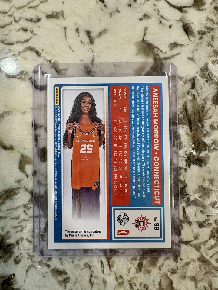 Panini Donruss WNBA 2025 Aneesah Morrow clasificación novato automático Foto 2 de 2