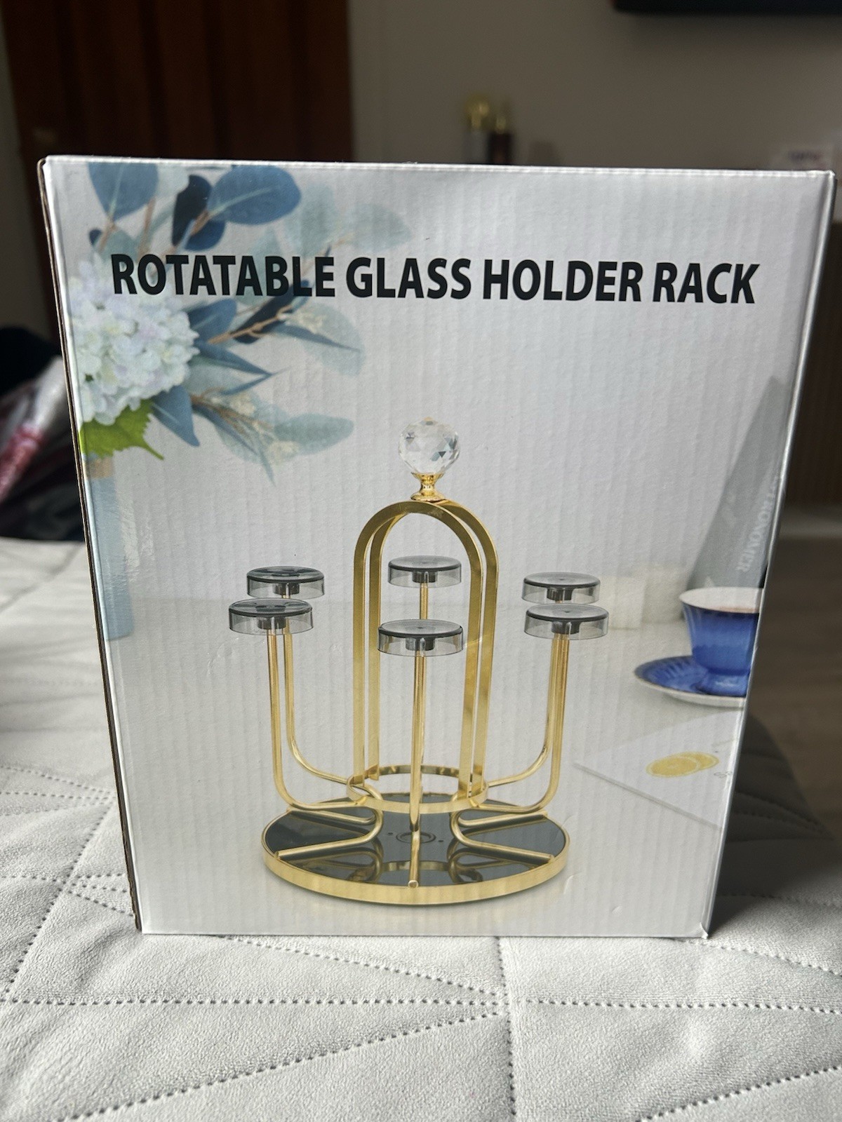 Rotatable Glass Holder Rack