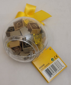 LEGO Holiday Ornament with GOLD Bricks Bauble with ribbon 853345 4649145