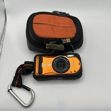 PENTAX Waterproof Digital Camera Optio W90 Shiny Orange 12.1MP 5x Optical Zoom