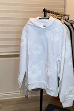 Denim Tears Mono Cotton Wreath Sweatshirt 'White Size XL NWT