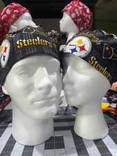 STEELERS SCRUB CAP NURSE DOCTOR SURGICAL ANESTHESIA UNISEX VET NFL FOOTBALL