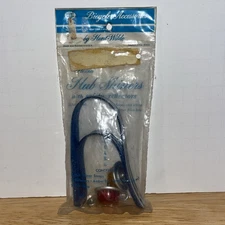 NOS VINTAGE HUNT WILDE BLUE SILVERFLAKE FLEXON HUB SHINERS w/SAFETY REFLECTORS!