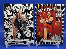 A'Ja Wilson 2 Card 2025 Panini Donruss My House #5 + Net Marvels #8 LV Aces