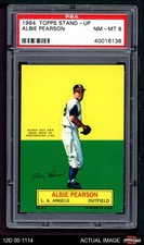 1964 Topps Stand Up Albie Pearson Angels SHORT-PRINT PSA 8 - NM/MT