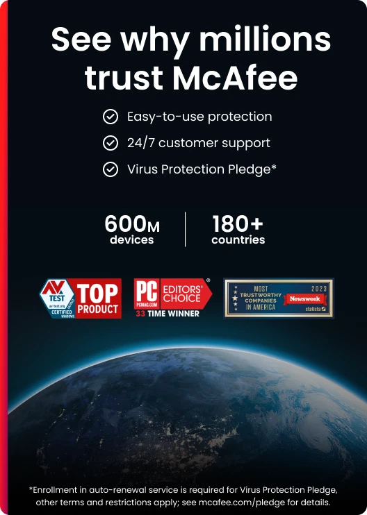 McAfee Total Protection 2025 1, 3, 5, & 10 Device 1 Year Auto-Renewal - Digital - Image 4 of 4