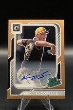 2026 Panini Donruss MLB Kruz Schoolcraft 4/5  Cooper Glitter Optic Auto SSP 