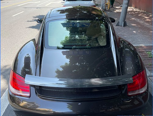 REAL Carbon Fiber Rear Trunk Spoiler GT Wing Lip For Porsche 987 Cayman 2005-12 - Picture 5 of 12