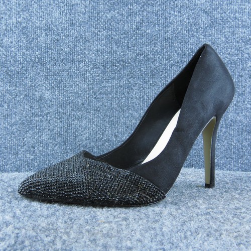 Aldo Women Pump Heel Shoes Black Fabric Size 9 Medium
