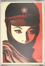Shepard Fairey Obey Giant Mujer Fatale Open Ed. Offset Lithograph Print 24 x 36"