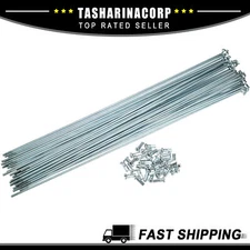 Universal Piece of 36 14G J Bend 266mm x 2mm Bike Bicycle Spokes W/ Nipples