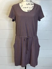 KYODAN Purple Short Sleeve Dress Sz L