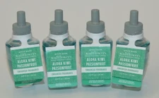 4 BATH BODY WORKS ALOHA KIWI PASSIONFRUIT WALLFLOWER FRAGRANCE REFILL BULB PLUG