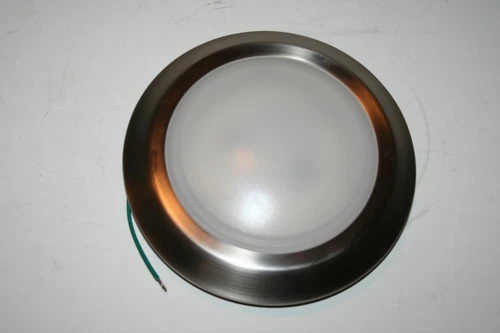 New Quoizel 8" Verge Flush Mount, Brushed Nickel - VRG1608BN - Picture 3 of 4